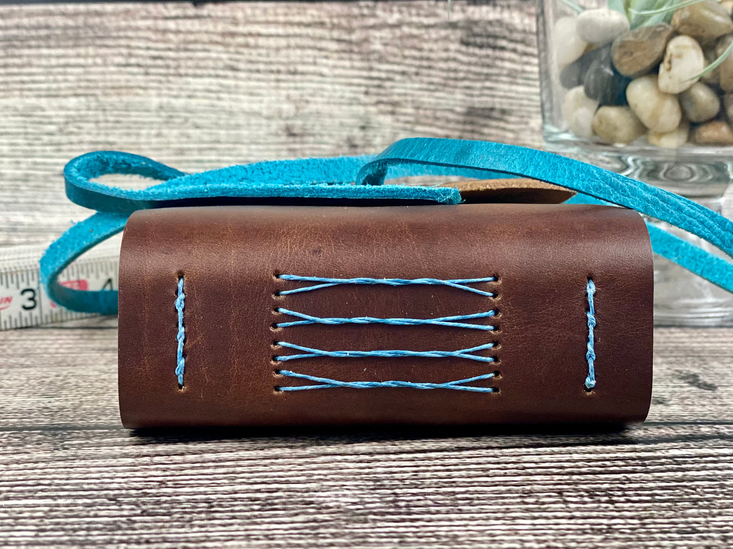 Leather Travel Sketchbook - Toasted Wheat hand-distressed