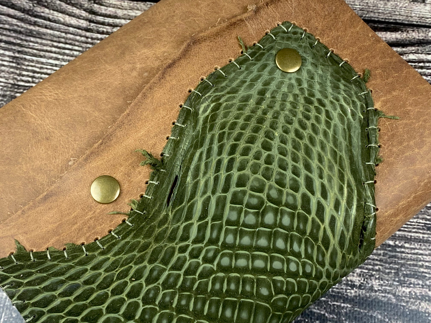 Large Leather Journal - Bison and Caiman