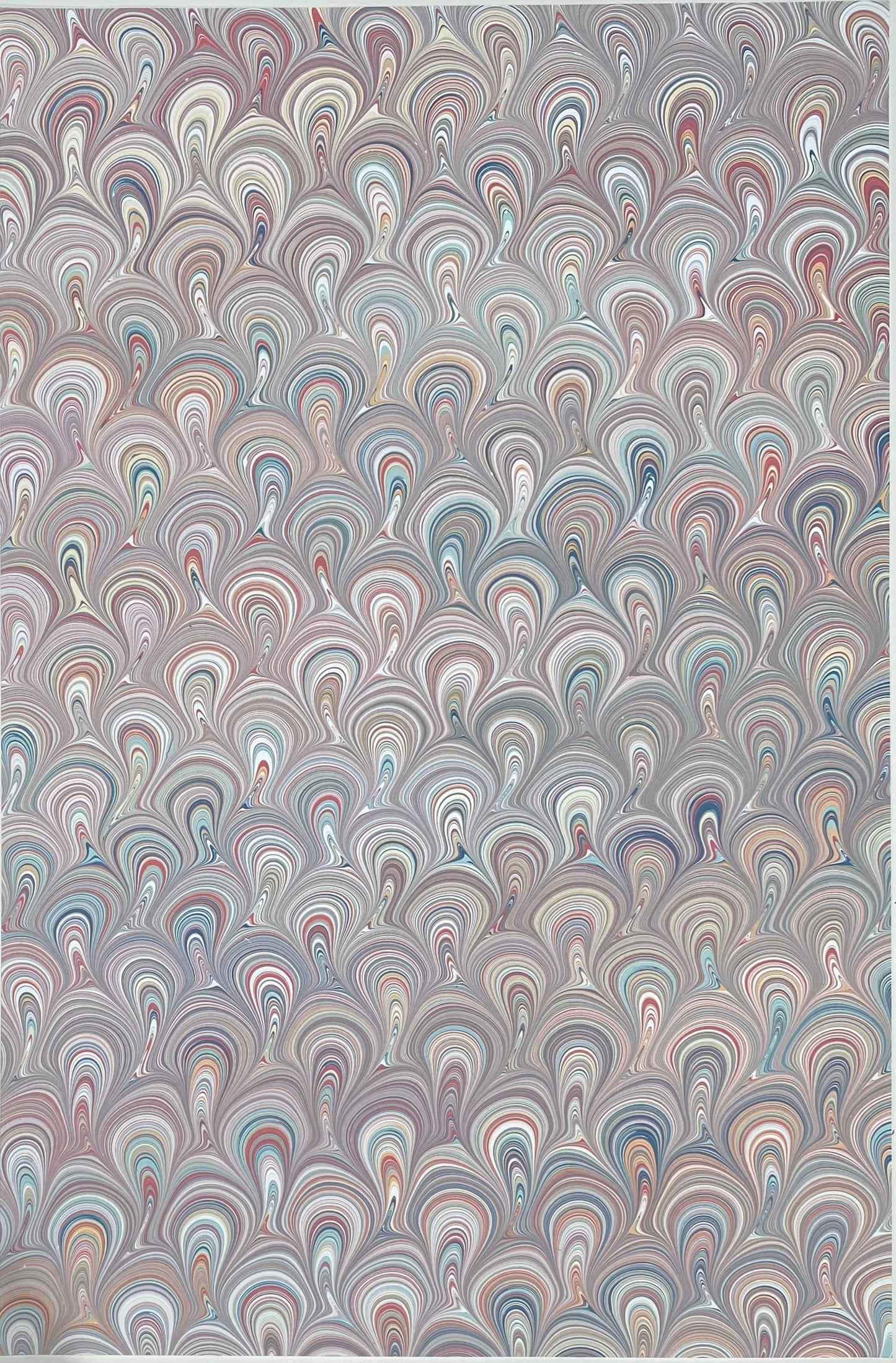 Half-Sheet Hand-Marbled Paper P041H