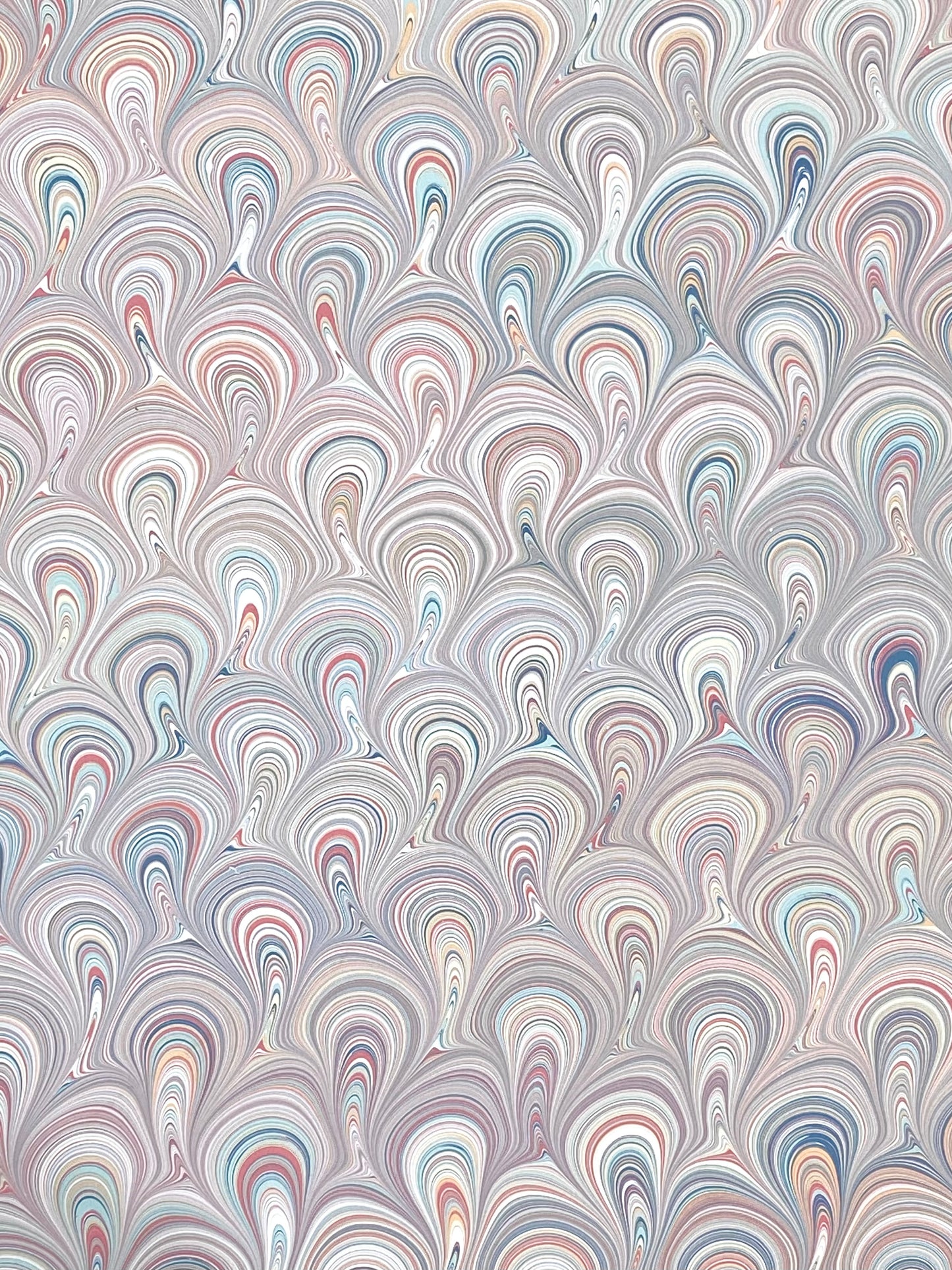 Half-Sheet Hand-Marbled Paper P041H