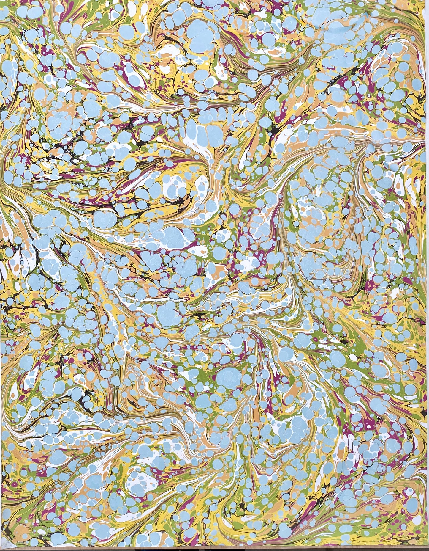 Full Sheet Hand-Marbled Paper P036S