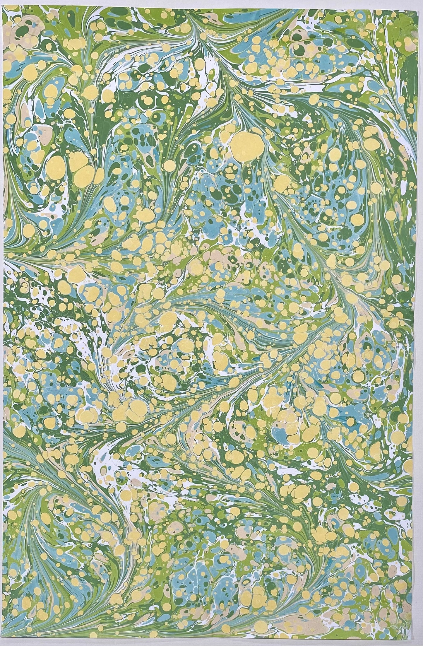 Half-Sheet Hand-Marbled Paper P045H