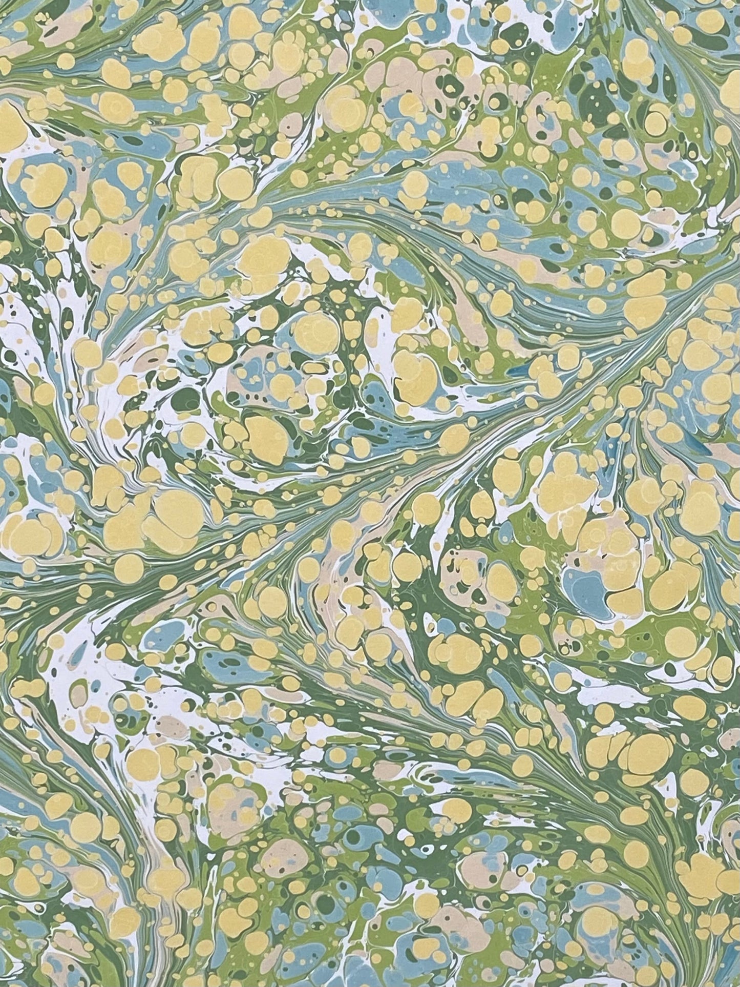 Half-Sheet Hand-Marbled Paper P045H