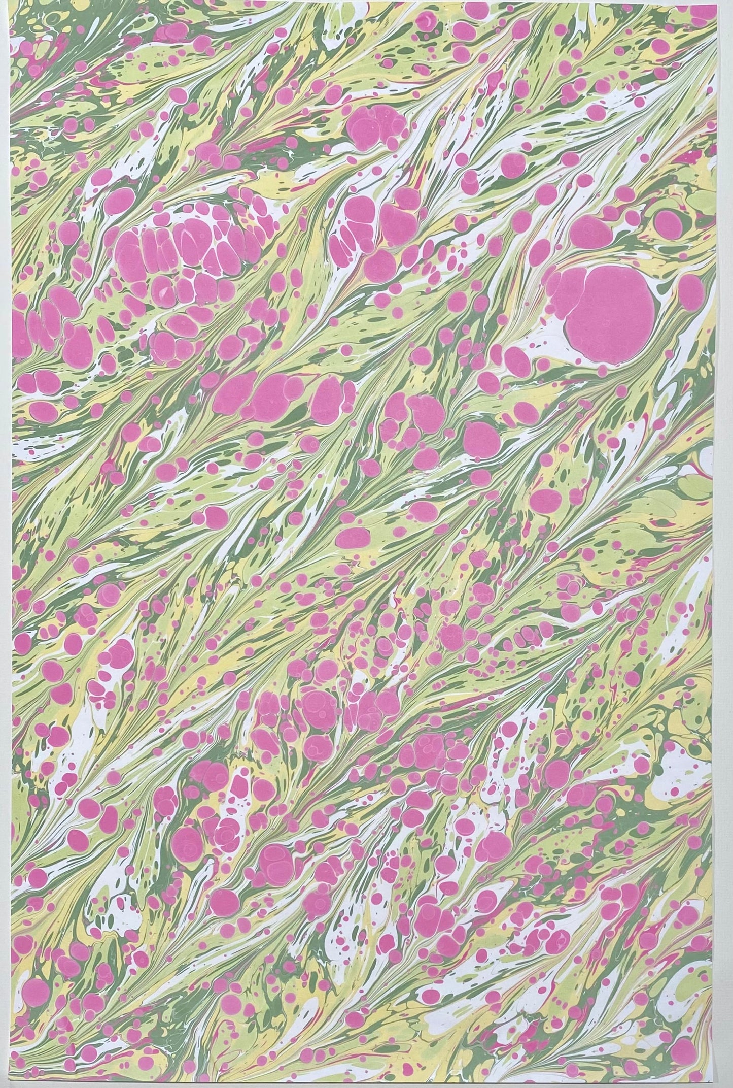 Half-Sheet Hand-Marbled Paper P044H