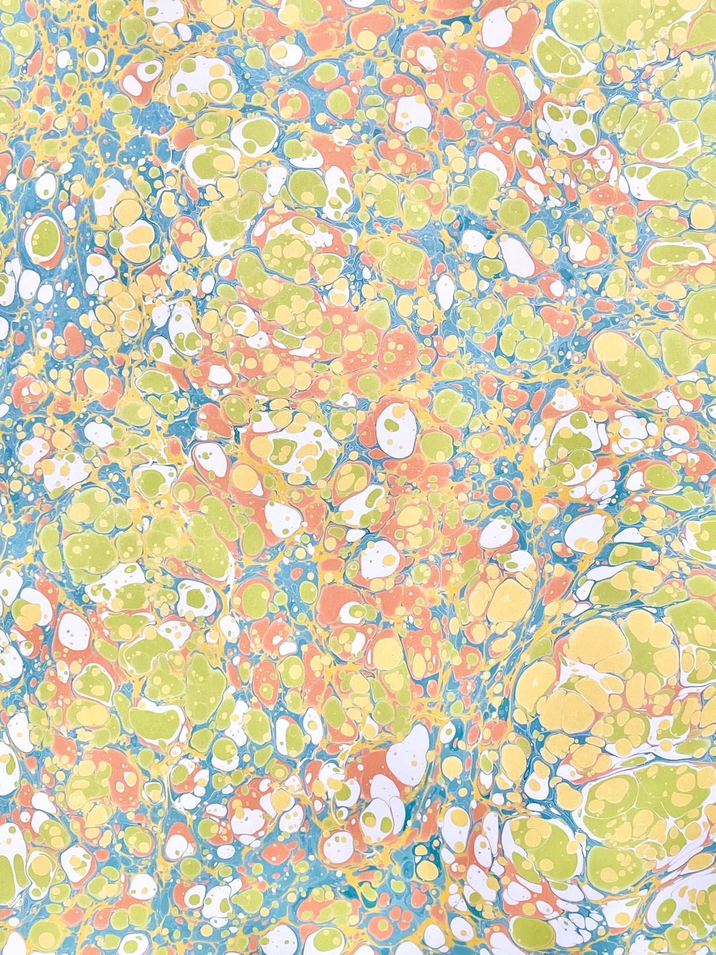 Full Sheet Hand-Marbled Paper P040S