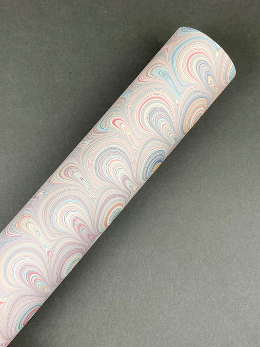 Half-Sheet Hand-Marbled Paper P041H