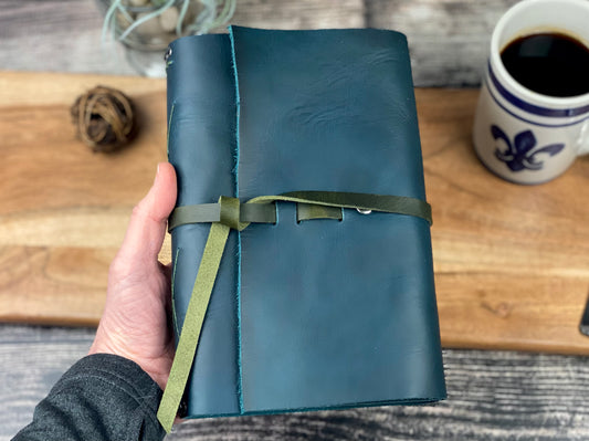 Large Refillable Journal in Dark Teal