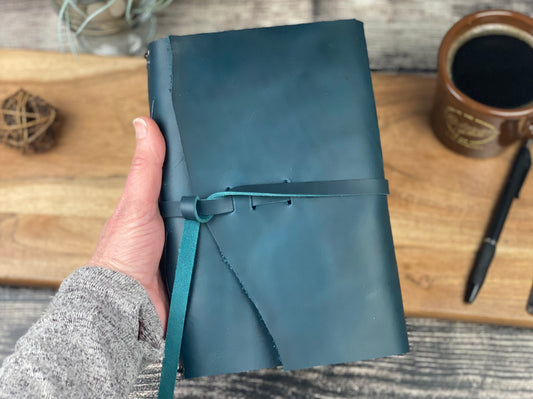 Large Refillable Journal in Dark Teal