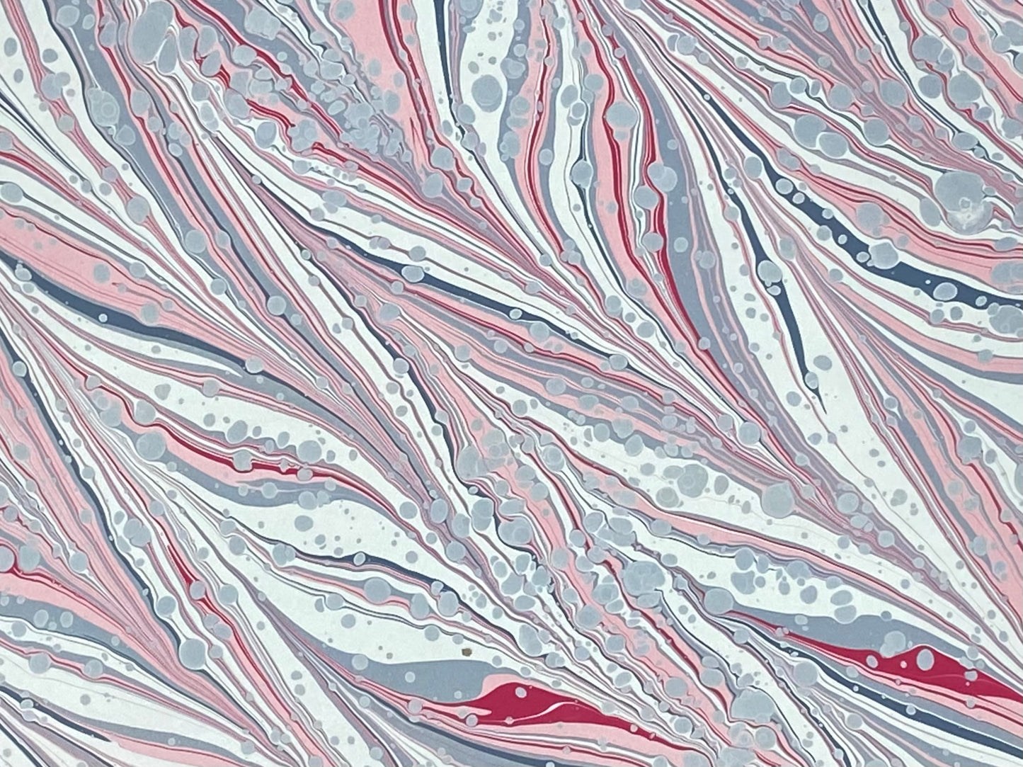 Half-Sheet Hand-Marbled Paper P022H