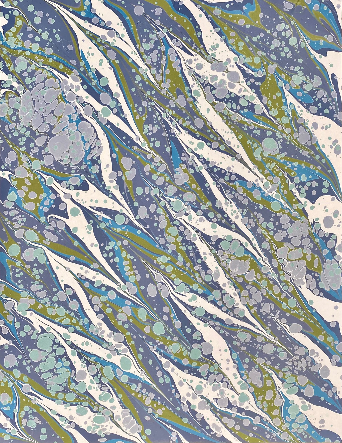 Full Sheet Hand-Marbled Paper P029