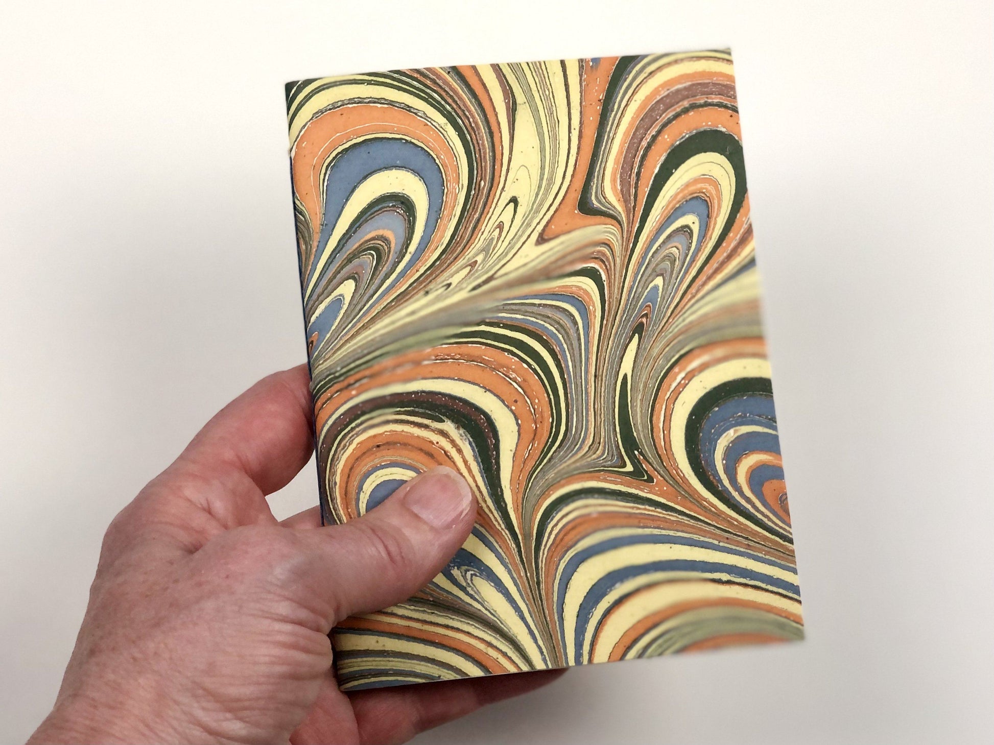 Handbound Jotter Notebook jotter Scroll & Ink Multi Marble 